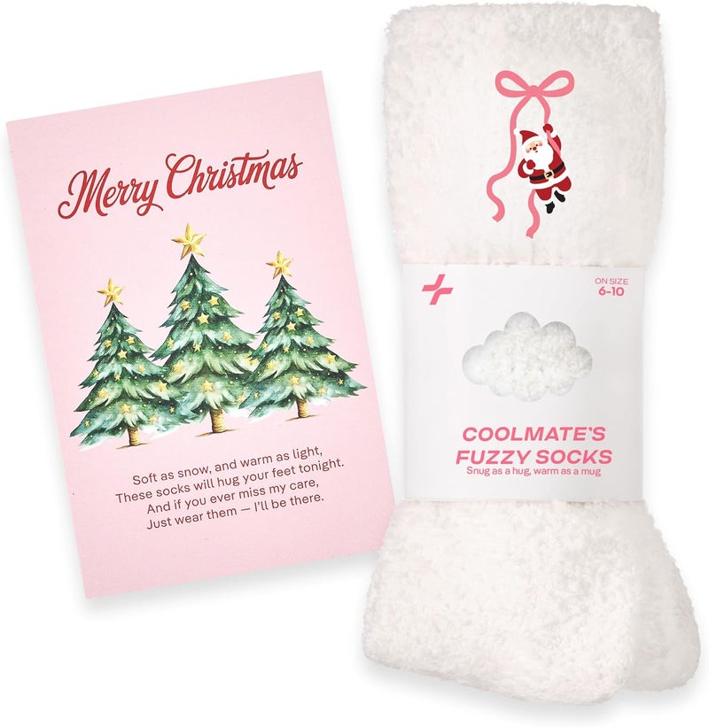 CoolMate Store GLOBAL Fuzzy Socks for Women Valetines Gift Box, Cozy, Soft, Stocking Stuffers, Comfy Cloud-Like Socks for Spa,Home - Image 1